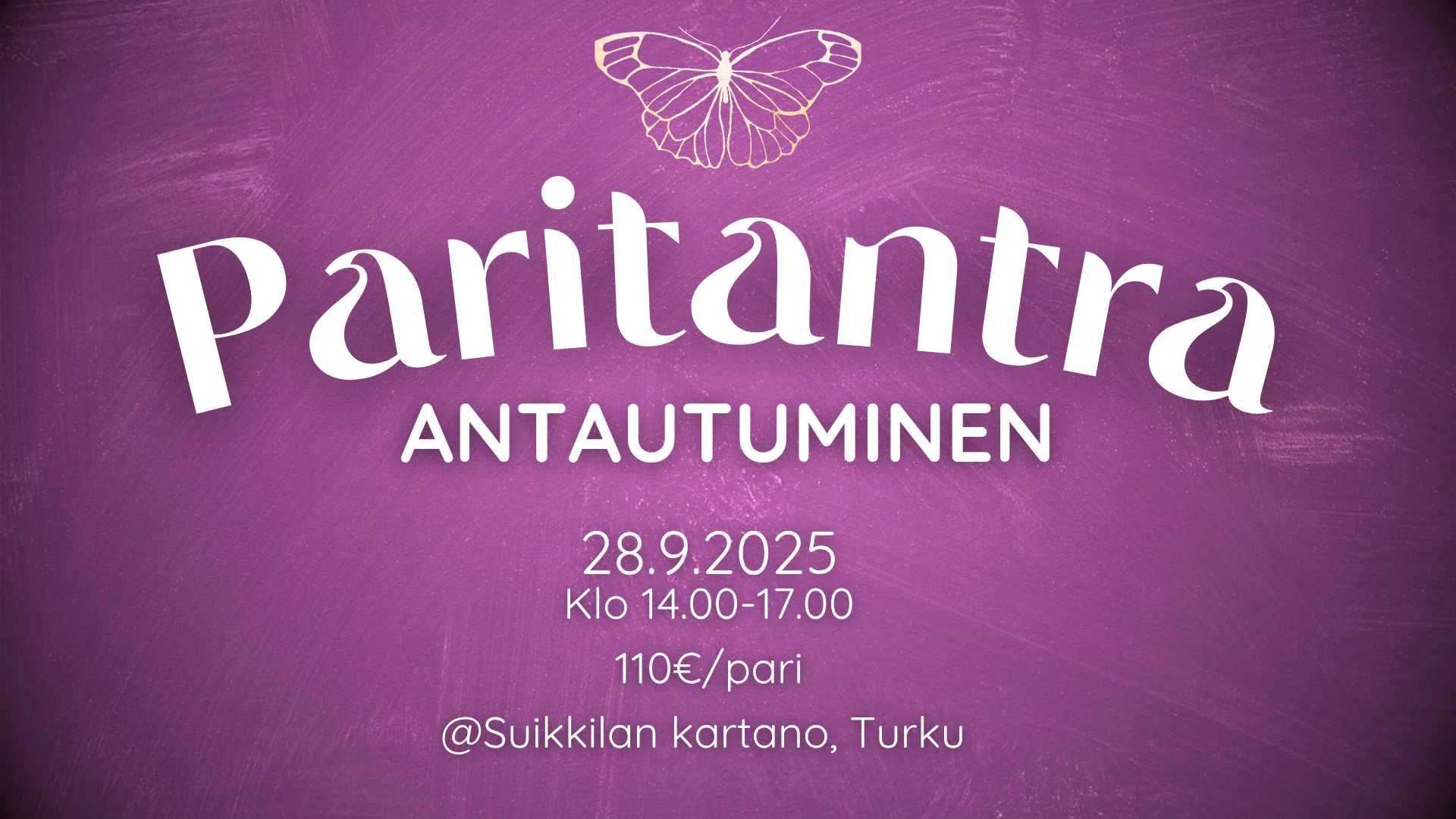 Paritantratyöpaja – Antautuminen 28.9.2025